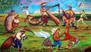 En la galería Guayupe de la biblioteca pública Germán Arciniegas de Villavicencio se inauguró la exposición pictórica 